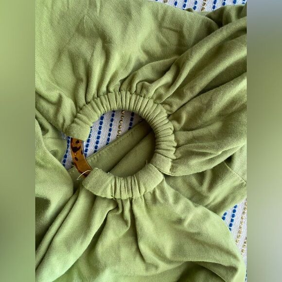 GIA IRL Plus Green Cutout Maxi Dress Womens Sz 2 18/20 Sleeveless NWT - Picture 10 of 17